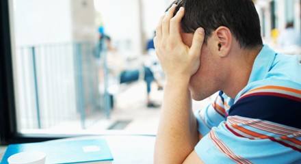 Upset person