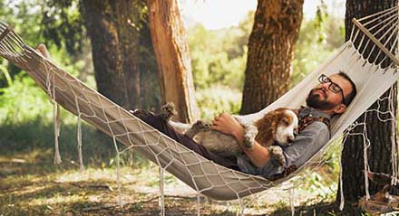 Person relaxing